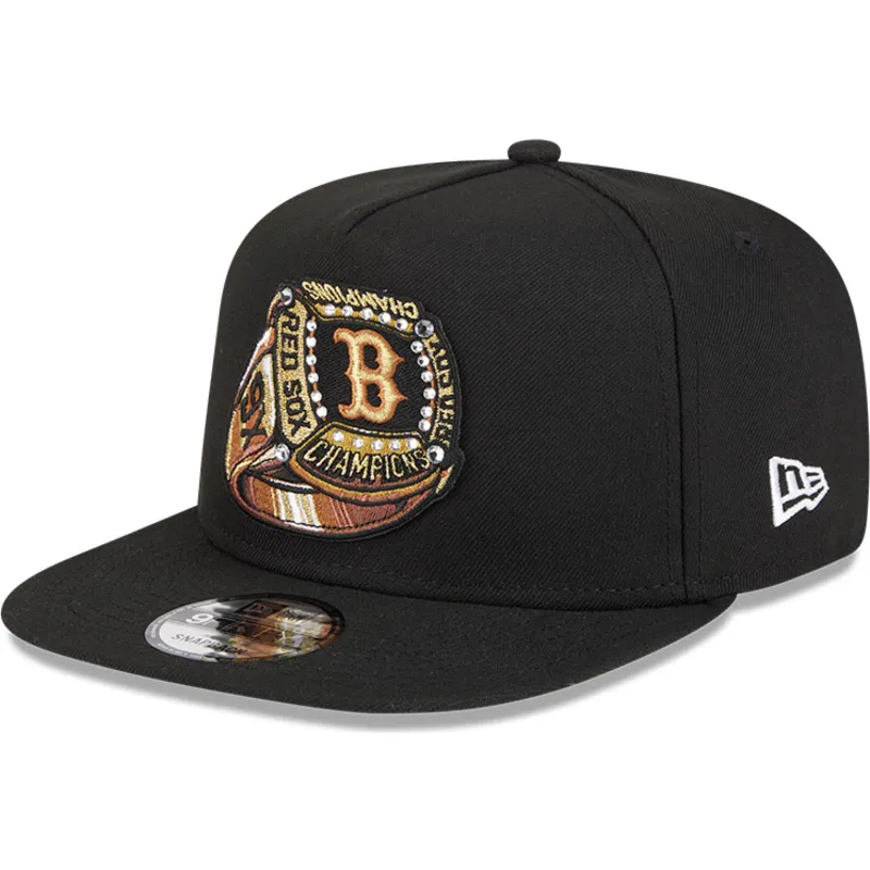 shapka-ploska-cherna-snapbek-9fifty-a-frame-ring-na-boston-red-sox-mlb-ot-new-era