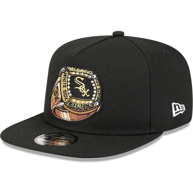 new-era-flat-brim-9fifty-a-frame-ring-chicago-white-sox-mlb-black-snapback-cap