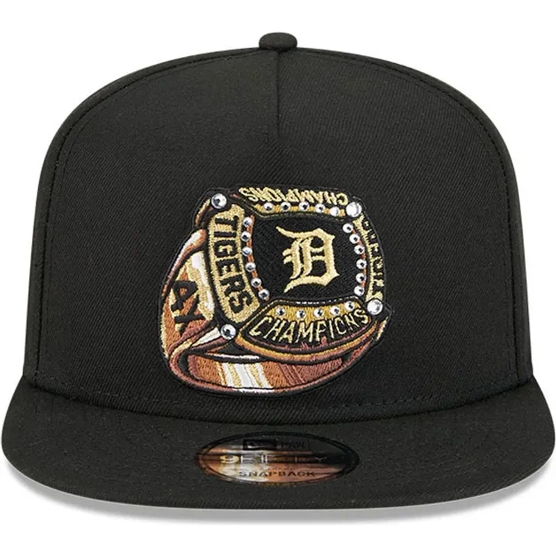 sort-flad-snapback-9fifty-a-frame-ring-kasket-fra-detroit-tigers-mlb-fra-new-era