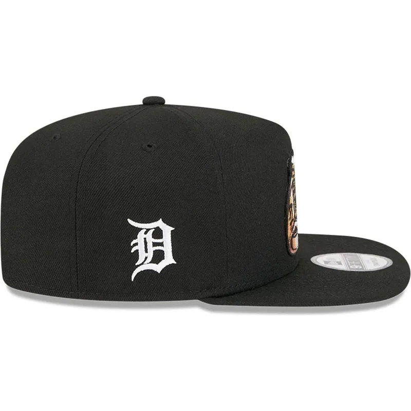 casquette-plate-noire-snapback-9fifty-a-frame-ring-detroit-tigers-mlb-new-era