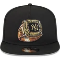 sort-flad-snapback-kasket-9fifty-a-frame-ring-fra-new-york-yankees-mlb-fra-new-era
