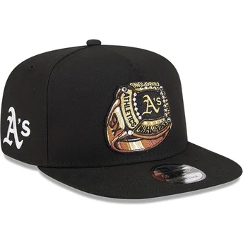 New Era Плоска Козирка 9FIFTY A Frame Ring Oakland Athletics MLB Черна Шапка Snapback