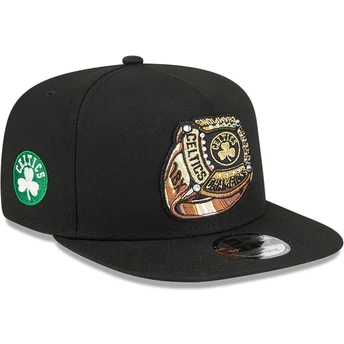 New Era Плоска Козирка 9FIFTY A Frame Ring Boston Celtics NBA Черна Шапка Snapback
