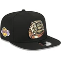 sort-flad-snapback-9fifty-a-frame-ring-kasket-fra-los-angeles-lakers-nba-fra-new-era
