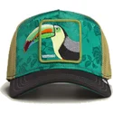 trucker-kasket-gron-tukan-vistoso-belize-toucan-the-farm-fra-goorin-bros