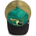 shapka-izvita-traker-zelena-snapbek-vistoso-belize-toucan-the-farm-ot-goorin-bros