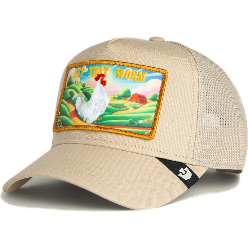 goorin-bros-rooster-get-that-worm-greener-grass-the-farm-bezhova-shoforska-shapka