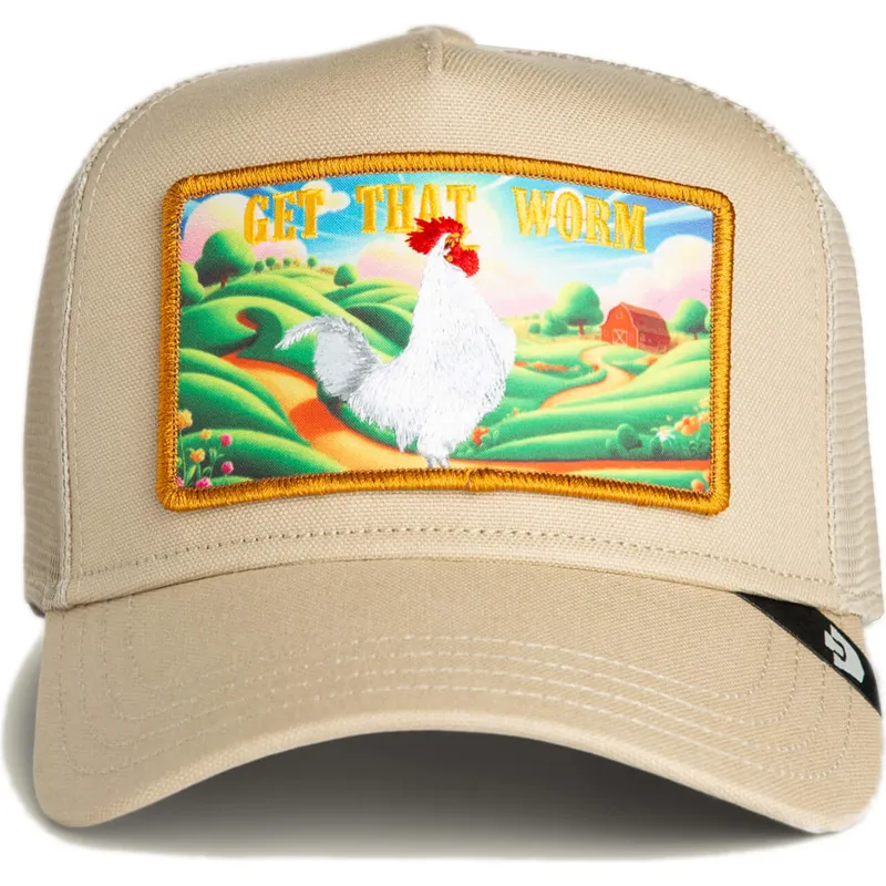 goorin-bros-rooster-get-that-worm-greener-grass-the-farm-bezhova-shoforska-shapka