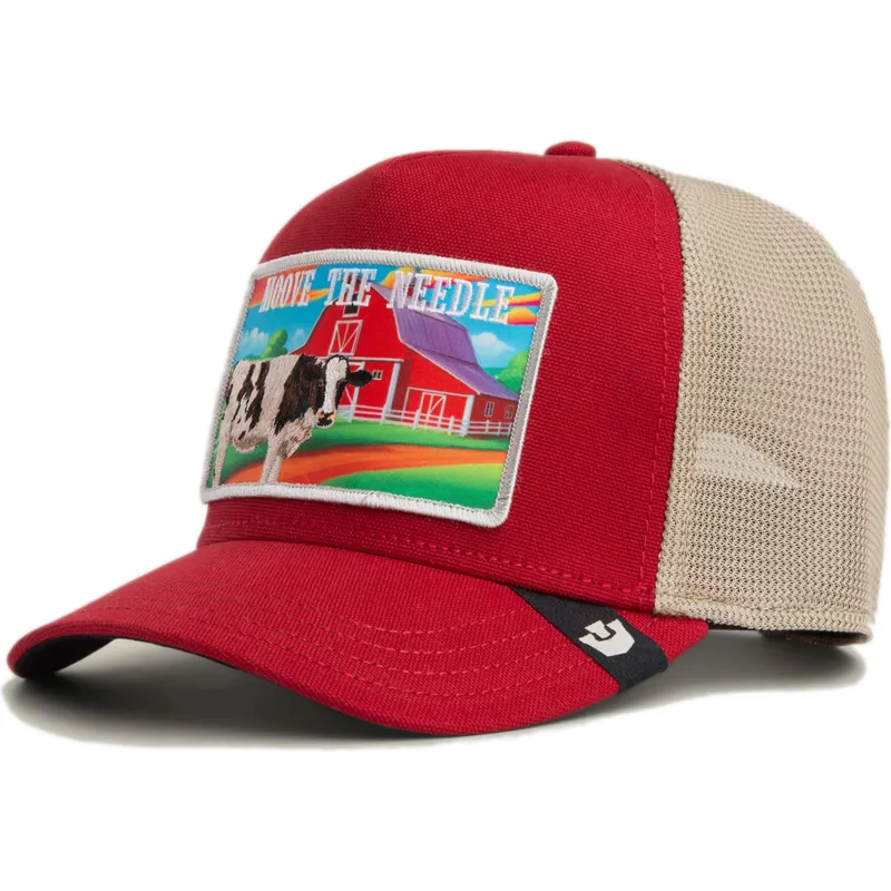 gorra-trucker-roja-vaca-moove-the-needle-greener-grass-the-farm-de-goorin-bros