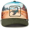 shapka-izvita-traker-mnogocveten-snapbek-deadly-scorpion-in-the-element-the-farm-ot-goorin-bros