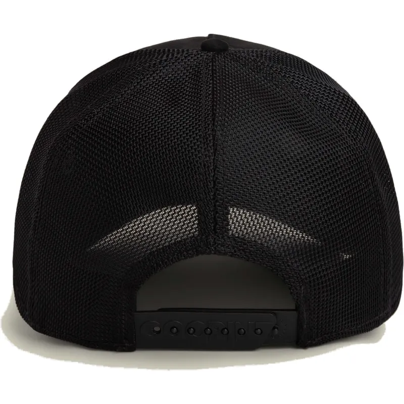 shapka-izvita-traker-cherna-snapbek-black-out-doberman-metallic-the-farm-ot-goorin-bros