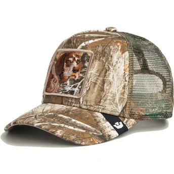 Trucker-Cap Camouflage Hund Realtree Edge Grump Dog The Farm von Goorin Bros.