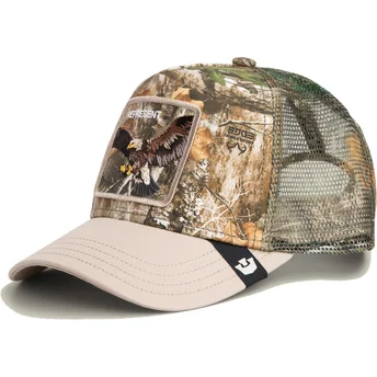 Шапка извита шапка тракер камуфлаж снапбек águila Realtree Edge Represent Eagle The Farm The Farm от Goorin Bros.