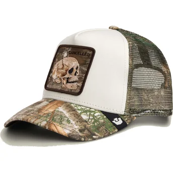 Trucker kasket camouflage kranium Realtree Edge Cancelled Skull The Farm fra Goorin Bros.
