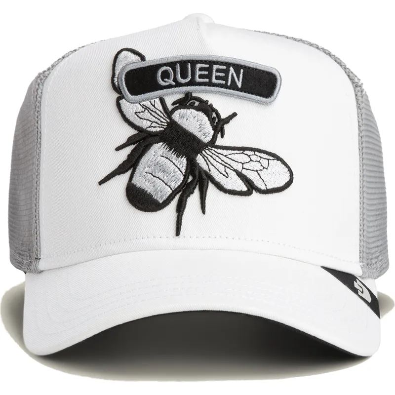 gorra-trucker-blanca-abeja-classic-rocker-queen-the-farm-de-goorin-bros