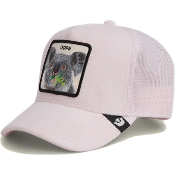 Goorin Bros. Koala Dope Terry Cloth The Farm Pink Trucker...