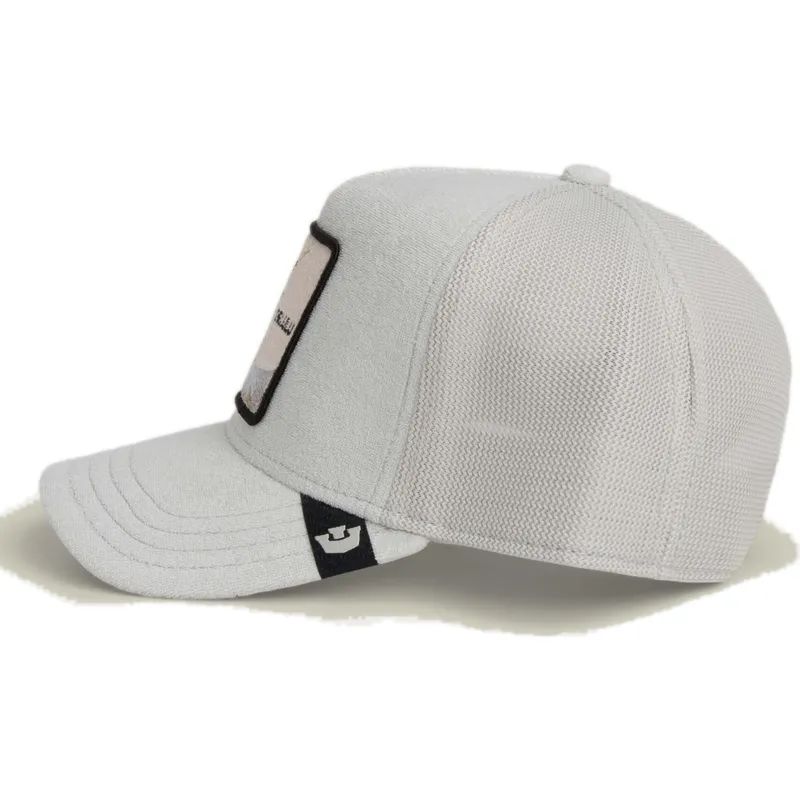 shapka-izvita-traker-siv-snapbek-delulu-terry-cloth-the-farm-ot-goorin-bros