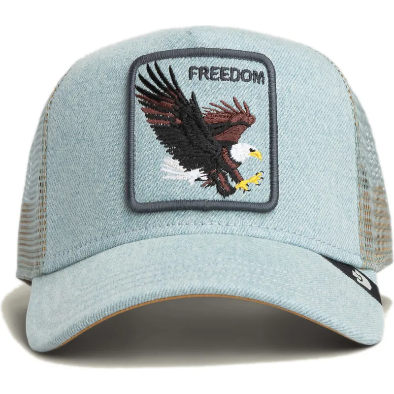 shapka-izvita-shapka-traker-sinya-snapbek-denim-eagle-the-farm-ot-goorin-bros