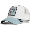 gorra-trucker-blanca-y-azul-gallo-cock-denim-rooster-the-farm-de-goorin-bros