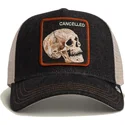 sort-trucker-kasket-med-dodningehoved-cancelled-denim-skull-the-farm-fra-goorin-bros
