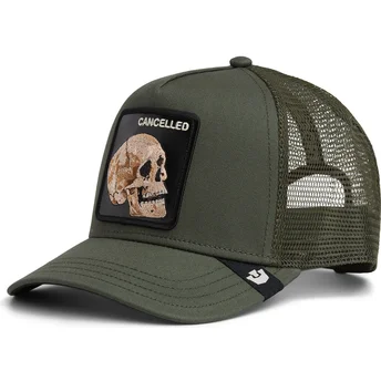 Шапка извита зелена snapback на Gorra trucker verde calavera The Cancelled Skull The Farm The Farm от Goorin Bros.