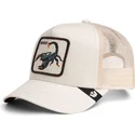trucker-cap-beige-skorpion-deadly-scorpion-the-farm-von-goorin-bros