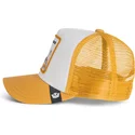 shapka-izvita-kafyav-snapback-za-deca-na-gorra-trucker-marron-para-nino-gato-curious-cat-mini-the-farm-the-farm-ot-goorin-bros