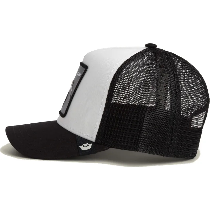 shapka-izvita-cherna-snapback-na-gorra-trucker-blanca-y-negra-serpiente-outlaw-the-farm-the-farm-ot-goorin-bros