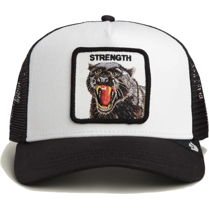 casquette-trucker-blanche-et-noire-panthere-strength-panther-the-farm-goorin-bros