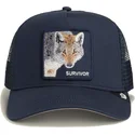 marinebla-trucker-kasket-ulv-survivor-the-farm-fra-goorin-bros
