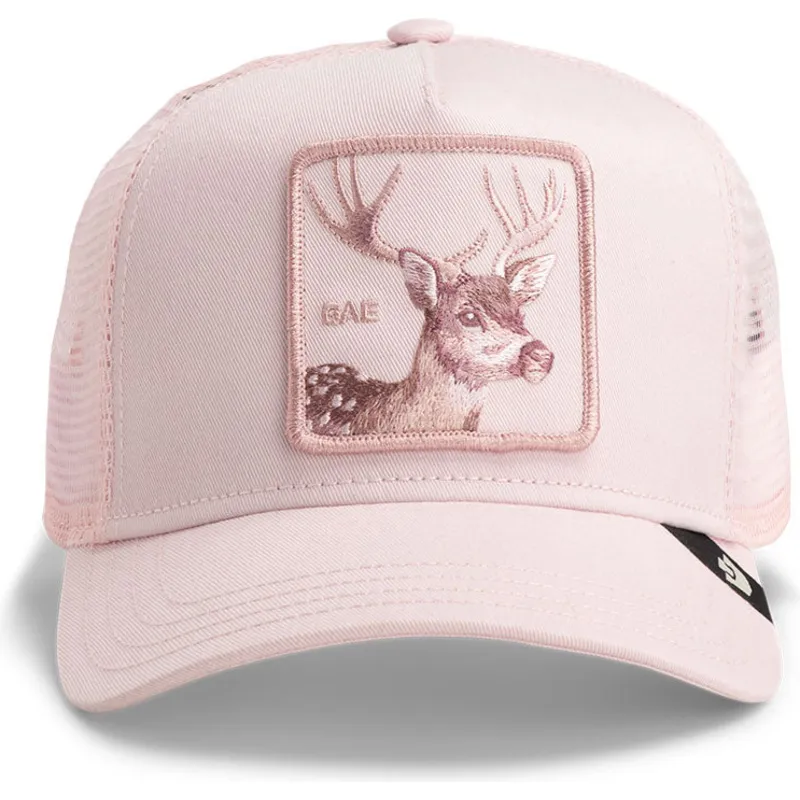 trucker-kasket-pink-hjort-bae-monochrome-the-farm-fra-goorin-bros