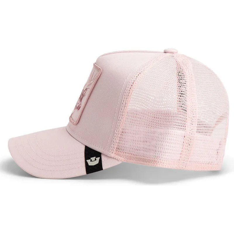 trucker-kasket-pink-hjort-bae-monochrome-the-farm-fra-goorin-bros