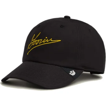 Gorra curva negra ajustable Script Papa de Goorin Bros.