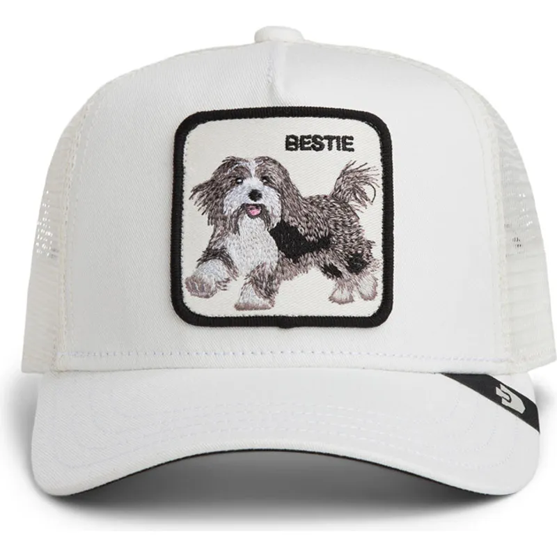 shapka-izvita-traker-byala-snapbek-za-deca-bestie-mini-the-farm-ot-goorin-bros