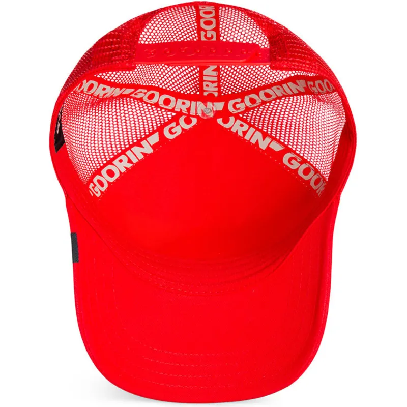 casquette-trucker-blanche-et-rouge-pour-enfant-tigre-rush-wild-the-farm-goorin-bros