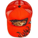 gorra-trucker-naranja-guepardo-blazing-flames-the-farm-de-goorin-bros