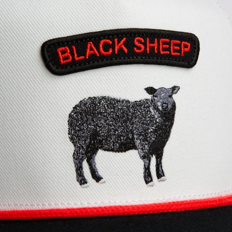 gorra-trucker-blanca-y-negra-oveja-pop-rocker-sheep-the-farm-de-goorin-bros