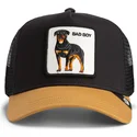 shapka-izvita-cherna-snapback-na-gorra-trucker-negra-y-marron-perro-rottweiler-bad-boy-the-farm-the-farm-ot-goorin-bros