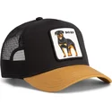 shapka-izvita-cherna-snapback-na-gorra-trucker-negra-y-marron-perro-rottweiler-bad-boy-the-farm-the-farm-ot-goorin-bros