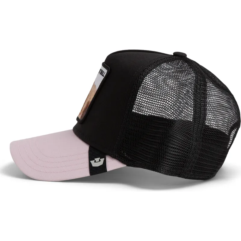 whisper-the-pitbull-the-farm-sort-trucker-kasket-fra-goorin-bros