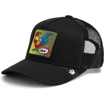 Шапка извита тракер черна снапбек Cock Rooster Pop Art 2 The Farm от Goorin Bros.