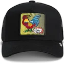 shapka-izvita-traker-cherna-snapbek-cock-rooster-pop-art-2-the-farm-ot-goorin-bros