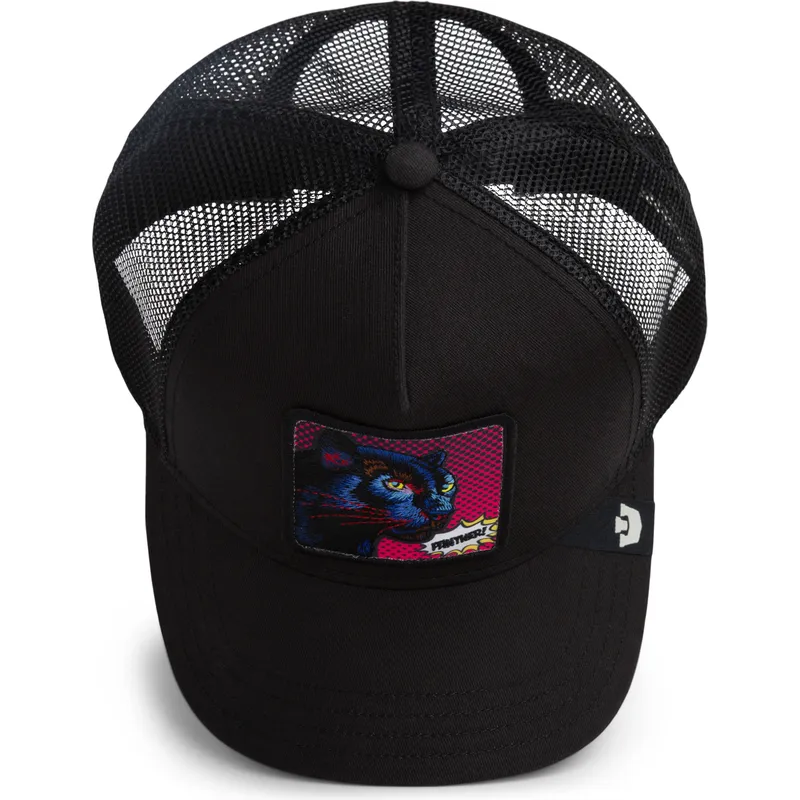 casquette-trucker-noire-panthere-panther-pop-art-2-the-farm-goorin-bros