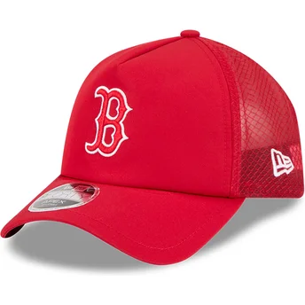Шапка извита шапка тракер червена снапбек 9FORTY APEX BP на Boston Red Sox MLB от New Era