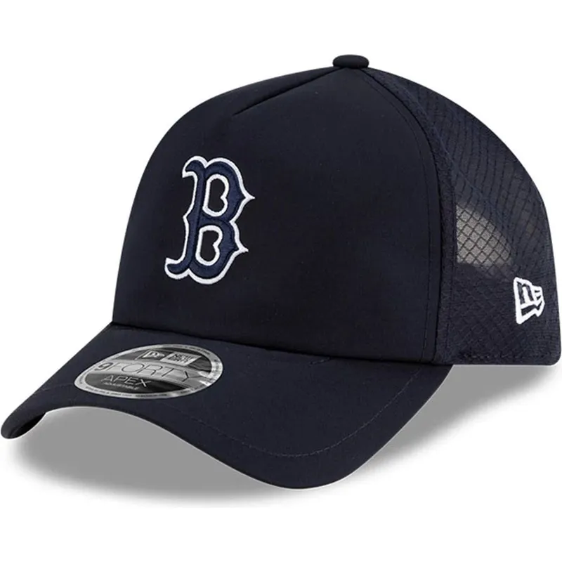 trucker-kasket-marinebla-med-marineblat-logo-9forty-apex-bp-fra-boston-red-sox-mlb-fra-new-era
