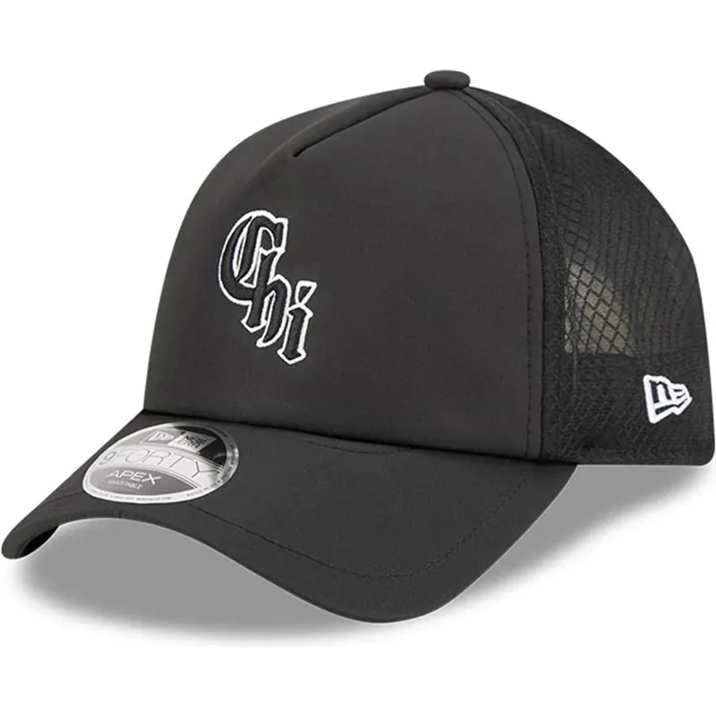 trucker-kasket-sort-9forty-apex-bp-chi-fra-chicago-white-sox-mlb-fra-new-era