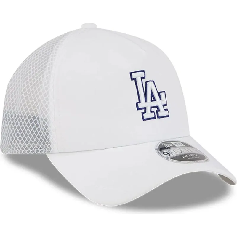 hvid-trucker-kasket-9forty-apex-batting-practice-fra-los-angeles-dodgers-mlb-fra-new-era