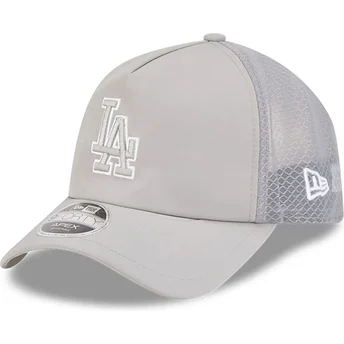 Graue Trucker-Cap 9FORTY APEX BP der Los Angeles Dodgers MLB von New Era