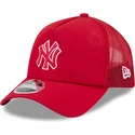 rod-trucker-kasket-med-rodt-logo-9forty-apex-batting-practice-fra-new-york-yankees-mlb-fra-new-era