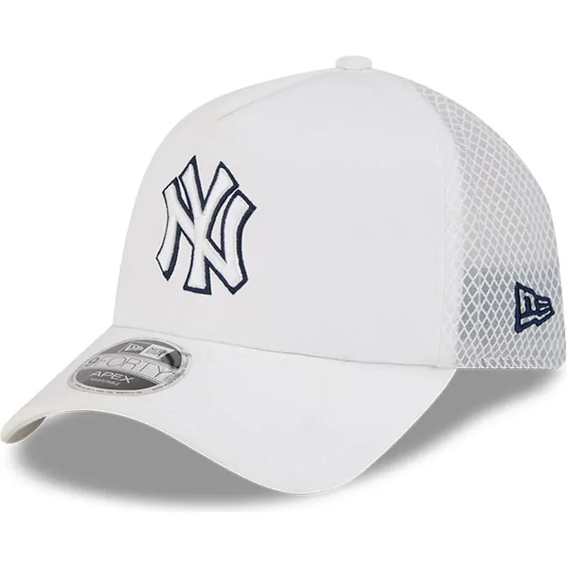 hvid-trucker-kasket-9forty-apex-batting-practice-fra-new-york-yankees-mlb-fra-new-era